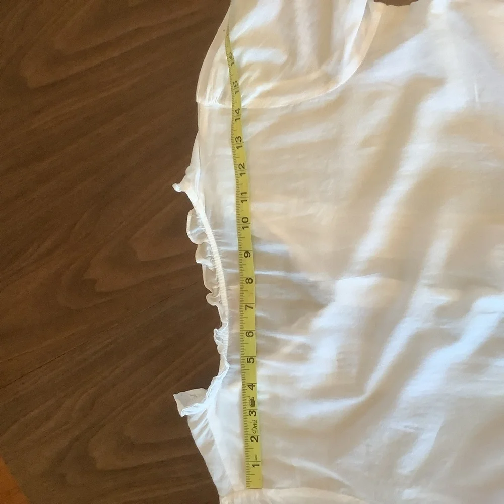 Sundance White Pintuck Lace Boho Tunic Blouse Cottagecore Top Small - Picture 9 of 10